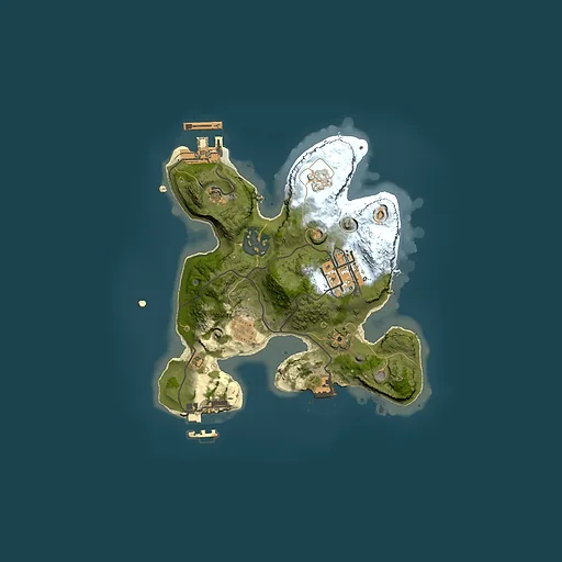 Rust map seed 1245067552, 2000x2000m top-down preview