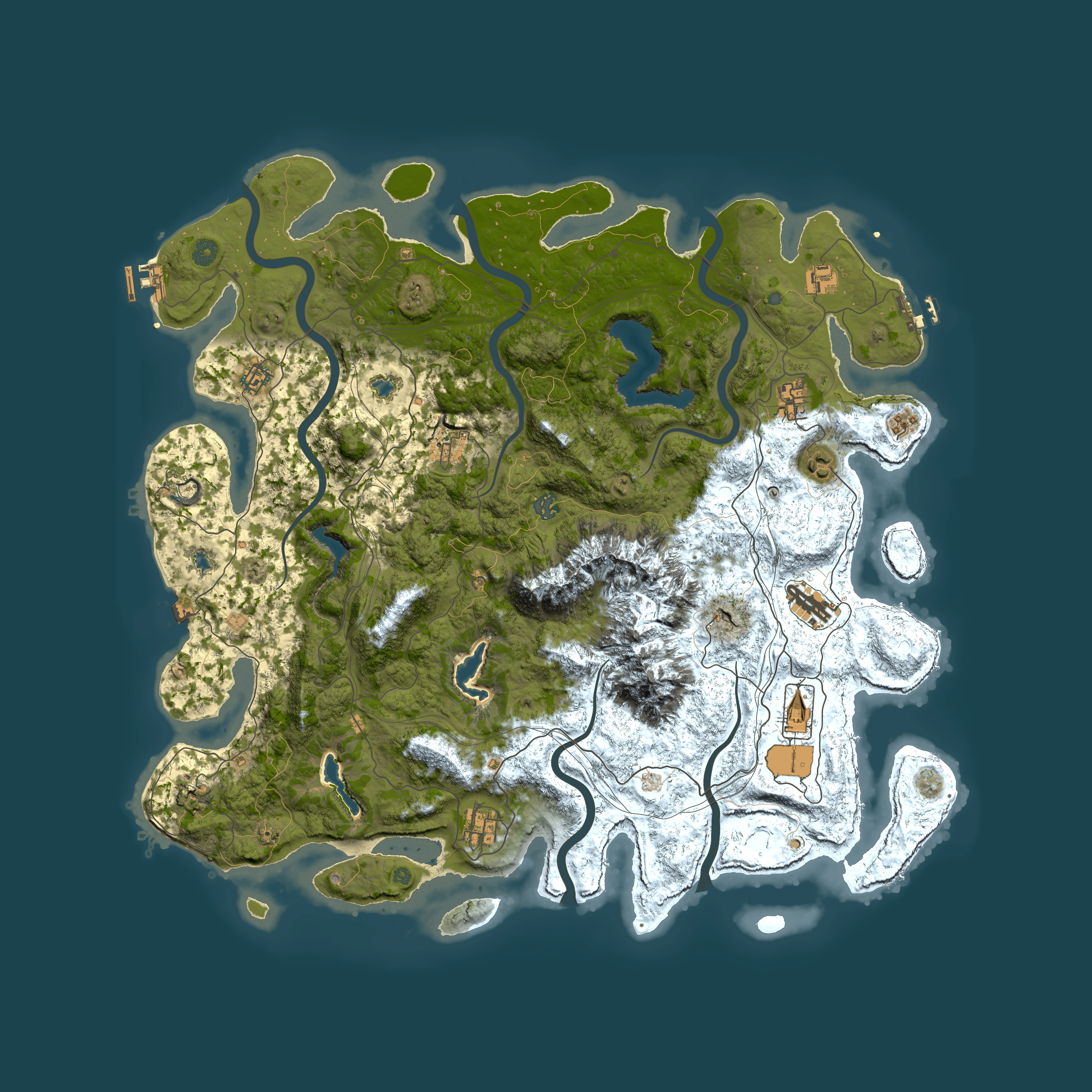 Full top-down render of Rust map seed 1302170683, 5000x5000m