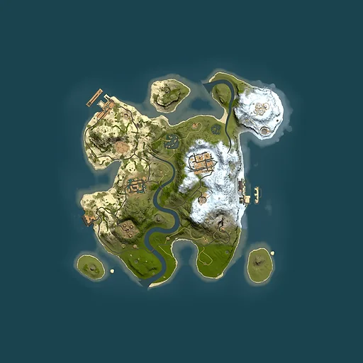 Rust map seed 273470137, 2500x2500m top-down preview