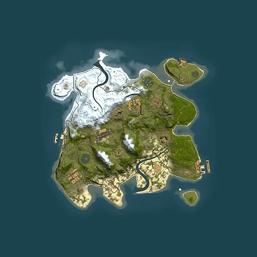Rust map seed 799798649, 3000x3000m top-down preview