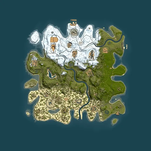 Rust map seed 10122024, 4000x4000m top-down preview