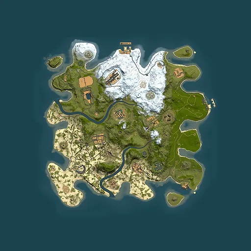 Rust map seed 965862313, 3500x3500m top-down preview
