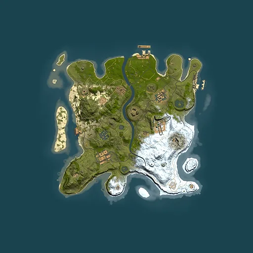 Rust map seed 2035430550, 3000x3000m top-down preview