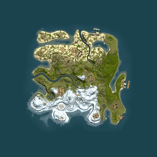 Rust map seed 1818822539, 3000x3000m top-down preview