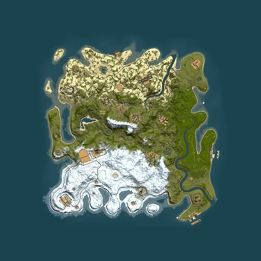Rust map seed 73634037, 4000x4000m top-down preview