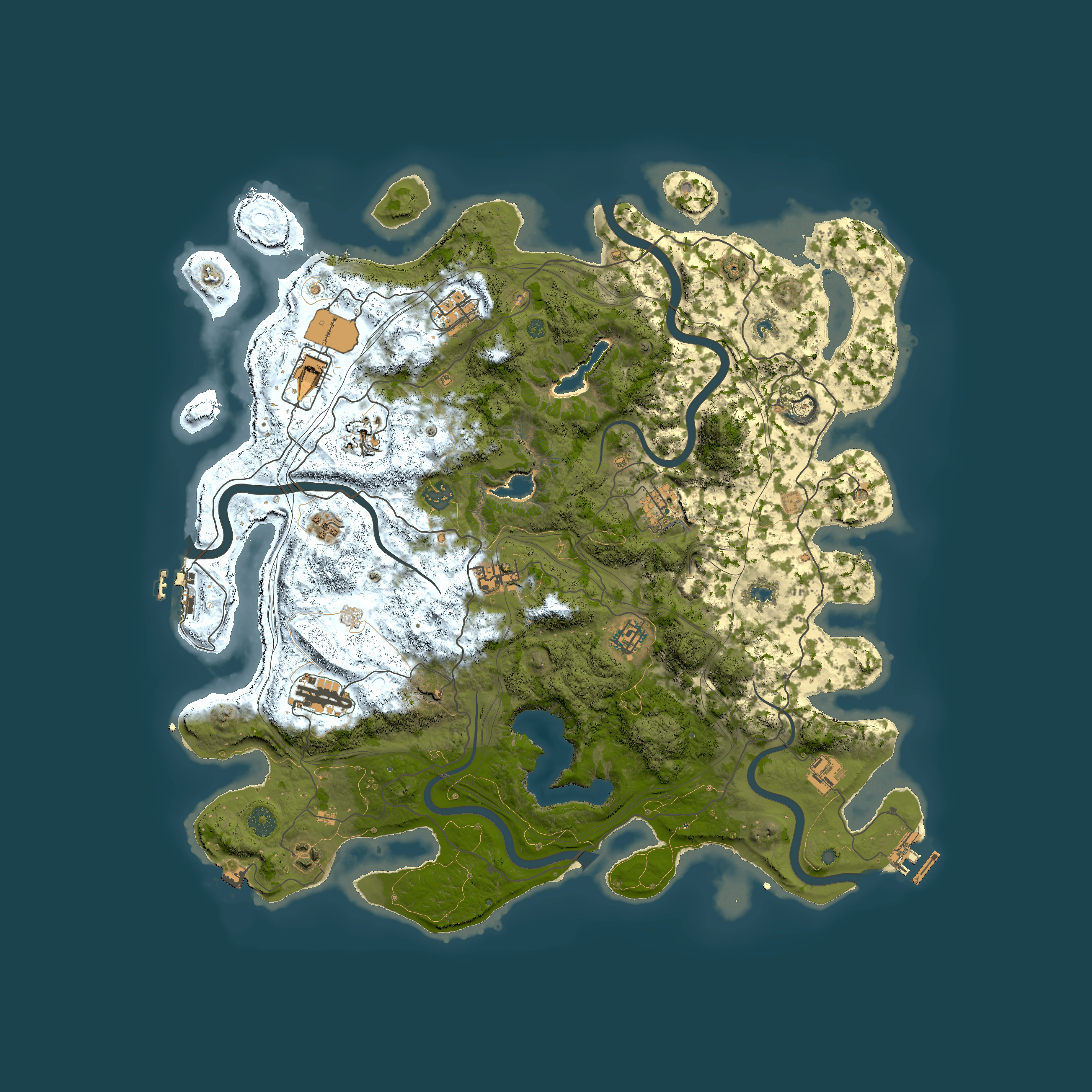 Full top-down render of Rust map seed 1565500318, 4500x4500m