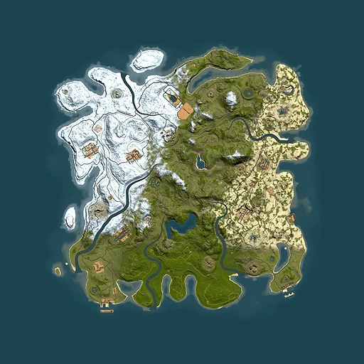 Rust map seed 1399146527, 4500x4500m top-down preview