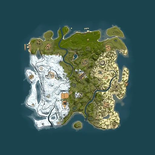 Rust map seed 680231981, 4000x4000m top-down preview