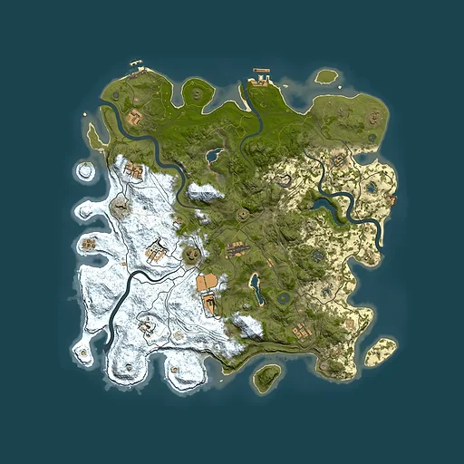 Rust map seed 2068005432, 4500x4500m top-down preview