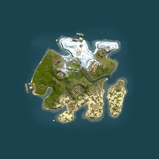 Rust map seed 866848930, 2500x2500m top-down preview