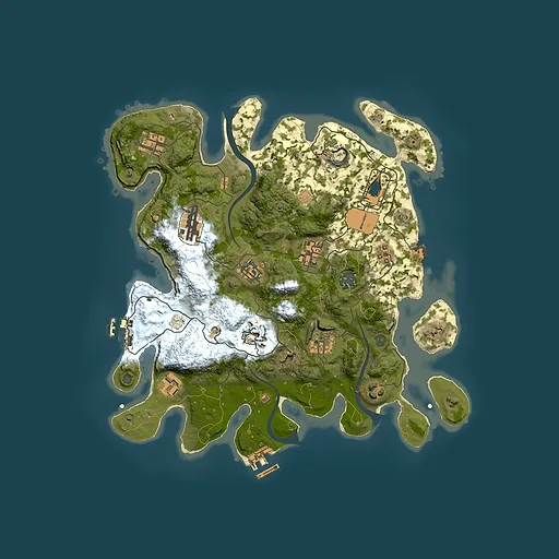 Rust map seed 1681225004, 3500x3500m top-down preview
