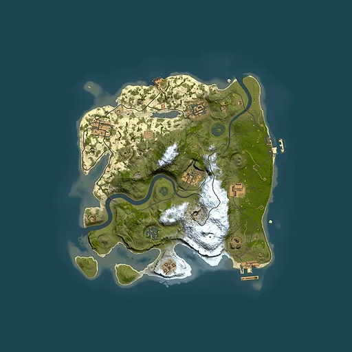 Rust map seed 2101755494, 3000x3000m top-down preview