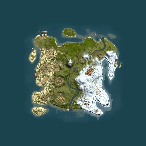 Rust map seed 1137301506, 3000x3000m top-down preview