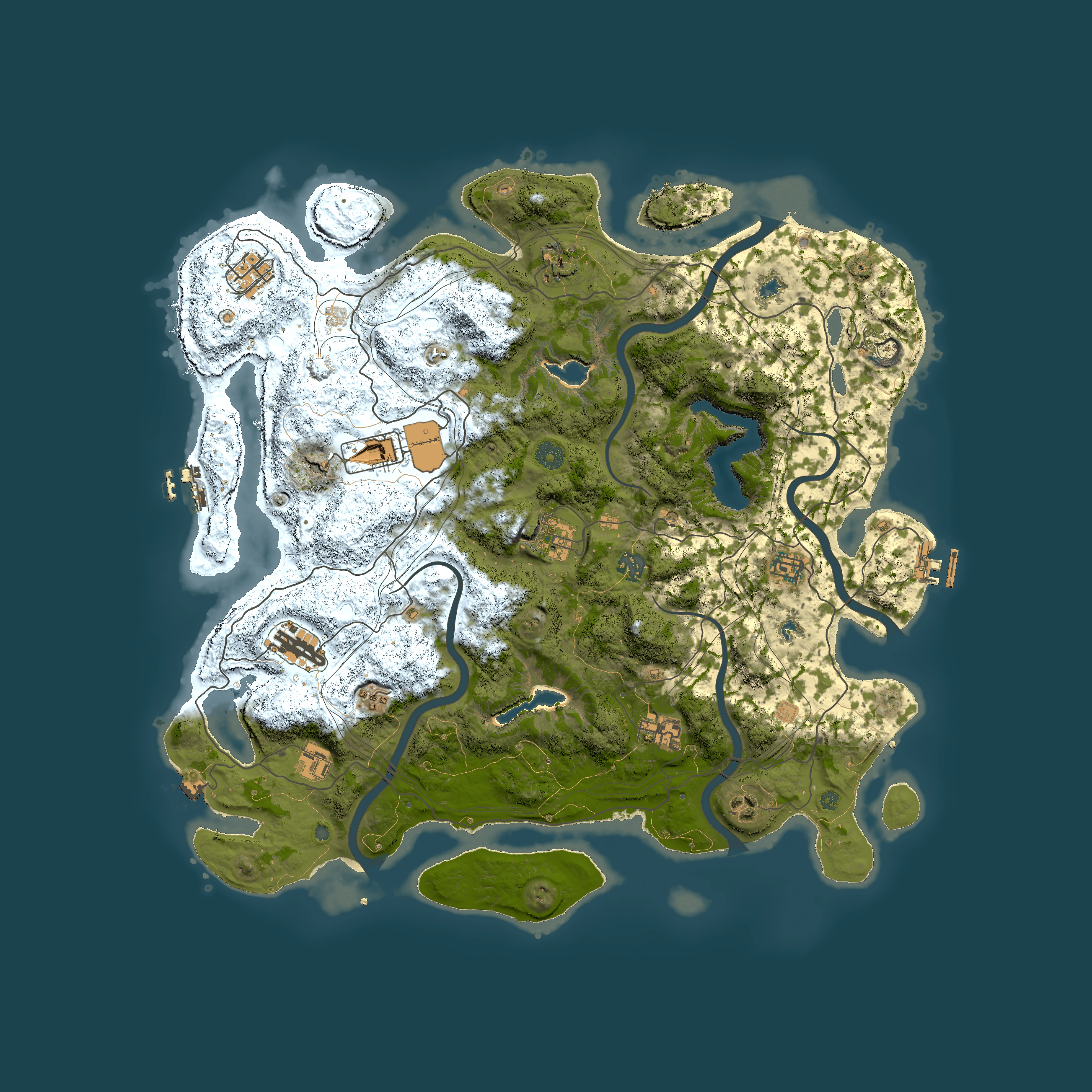 Full top-down render of Rust map seed 658114155, 4500x4500m