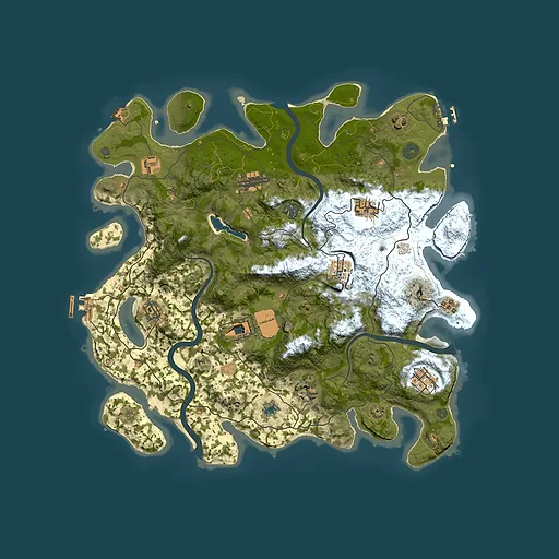 Rust map seed 2023778856, 4000x4000m top-down preview