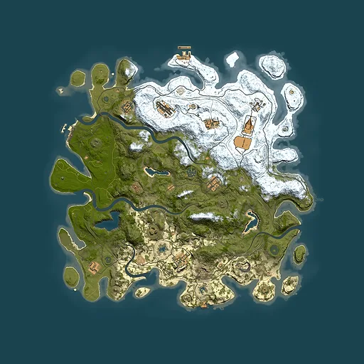 Rust map seed 1401769513, 4500x4500m top-down preview