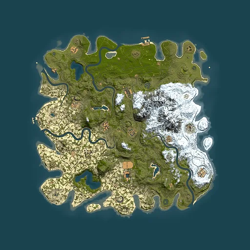 Rust map seed 2073020173, 5000x5000m top-down preview