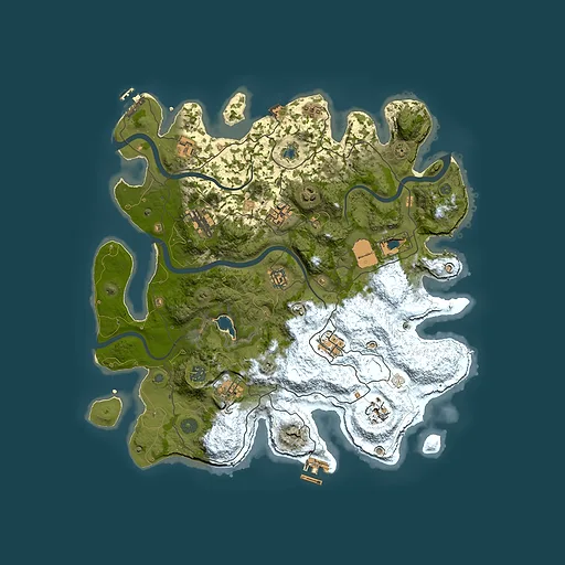 Rust map seed 146940040, 4000x4000m top-down preview