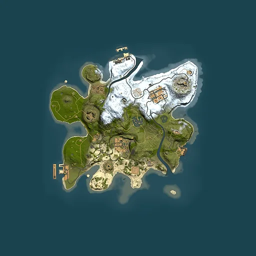 Rust map seed 485094838, 2500x2500m top-down preview