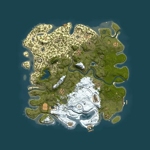 Rust map seed 1738851032, 4500x4500m top-down preview