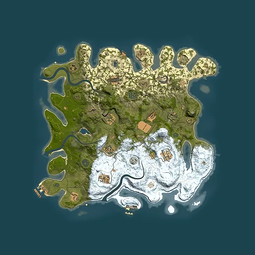 Rust map seed 1447649624, 4000x4000m top-down preview