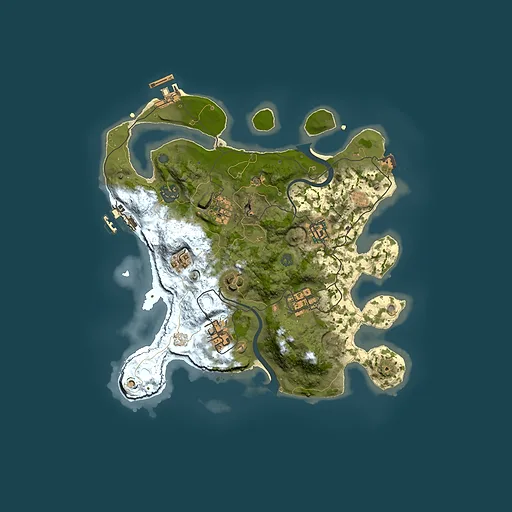 Rust map seed 374402468, 3000x3000m top-down preview