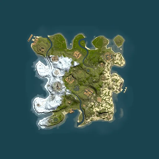 Rust map seed 1916964570, 3000x3000m top-down preview