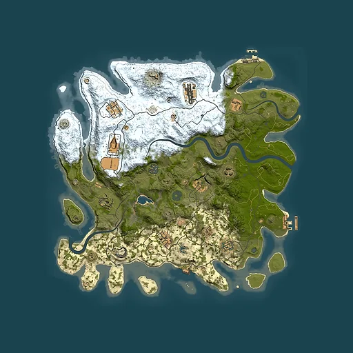 Rust map seed 998797101, 4000x4000m top-down preview