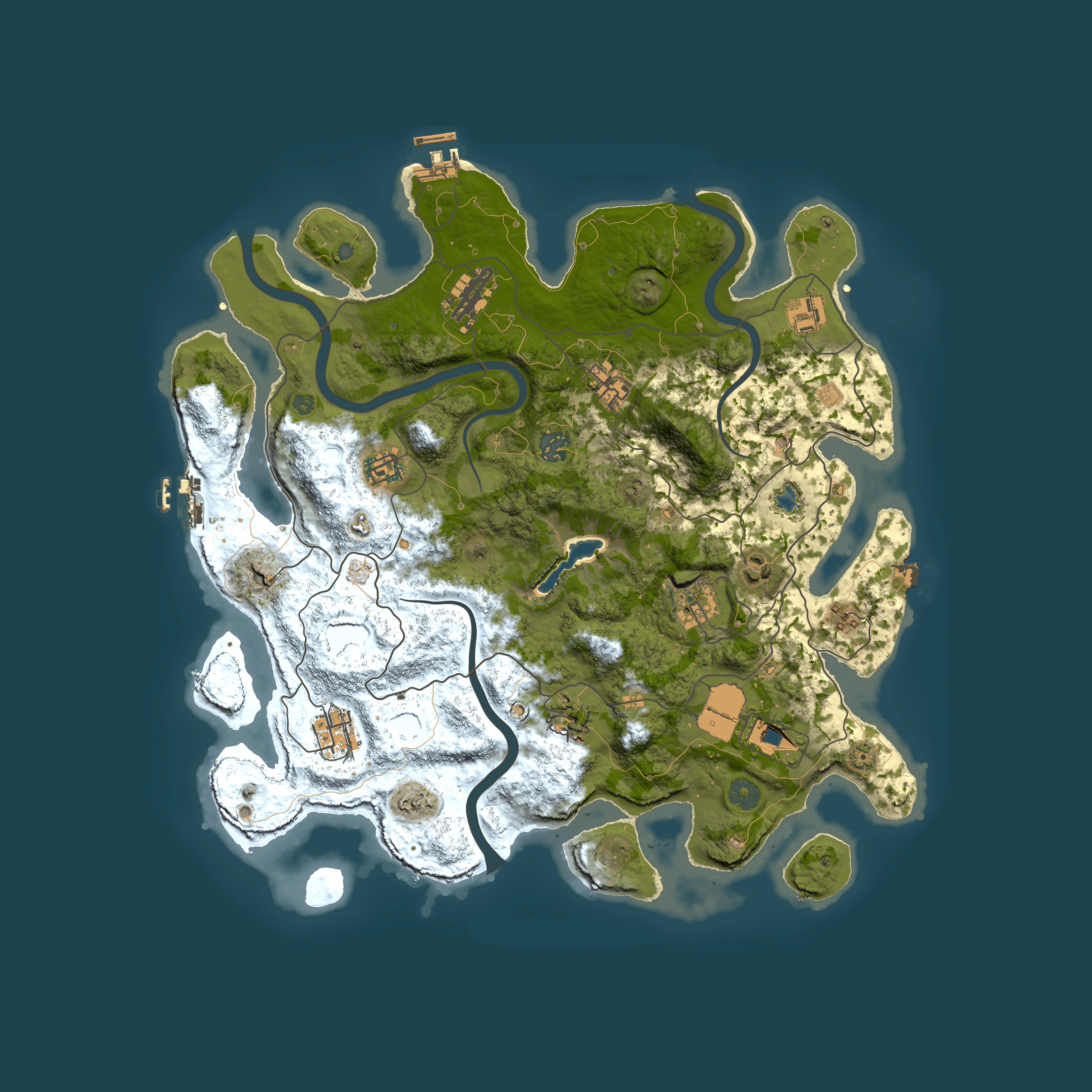 Full top-down render of Rust map seed 1899930859, 4000x4000m