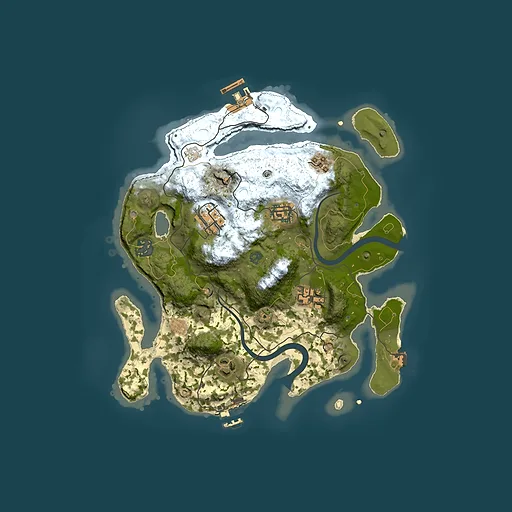 Rust map seed 1295062072, 3000x3000m top-down preview