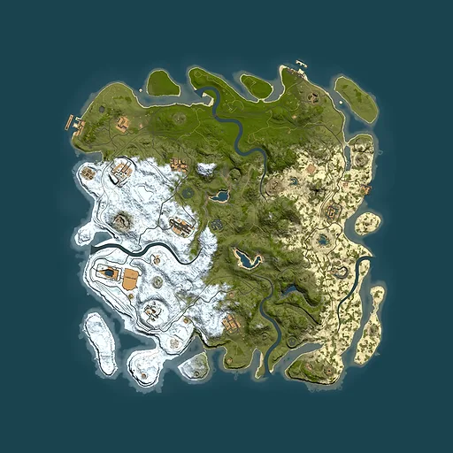 Rust map seed 1260541308, 4500x4500m top-down preview
