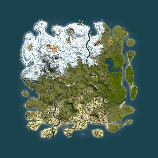 Rust map seed 1549642923, 5000x5000m top-down preview