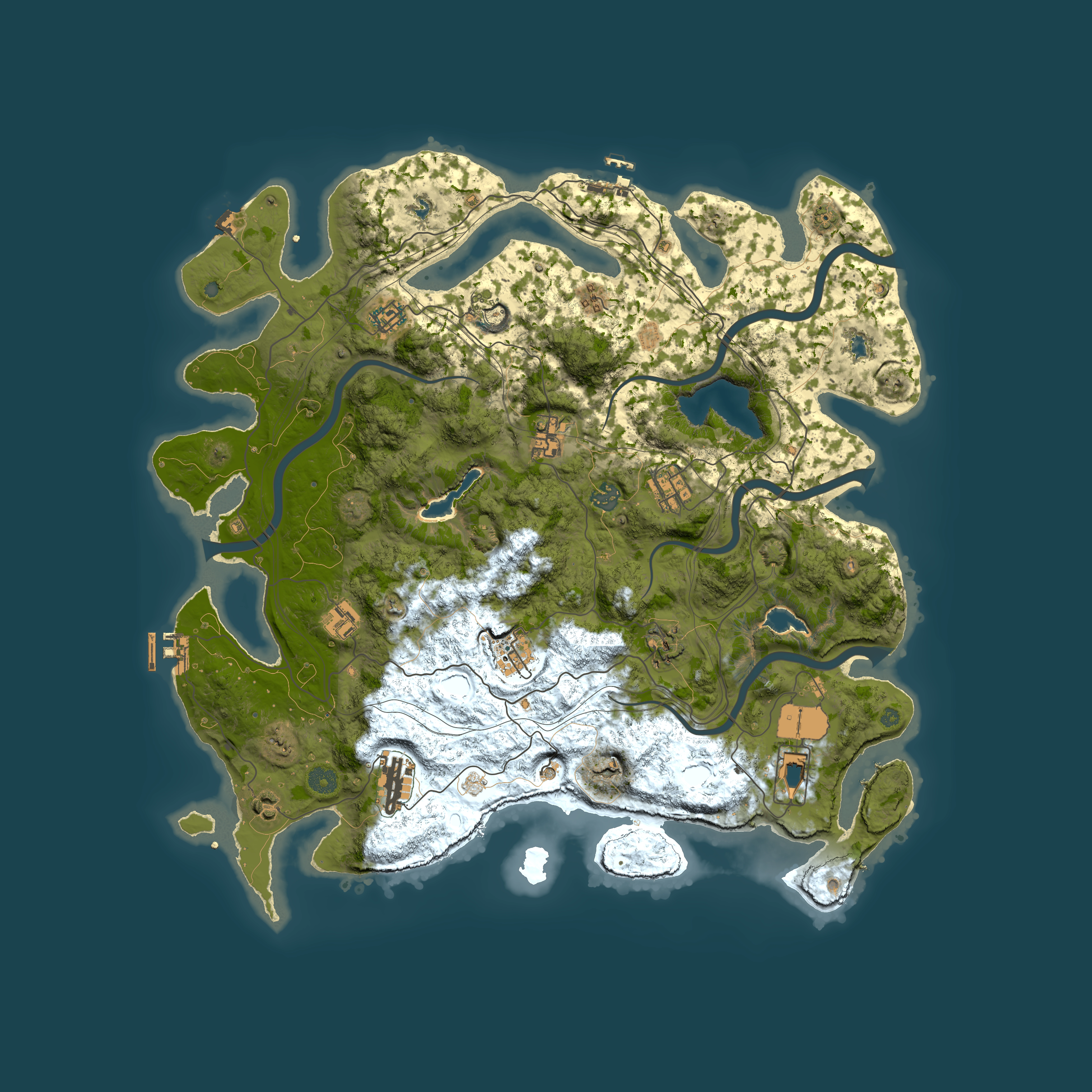 Full top-down render of Rust map seed 377880244, 4500x4500m