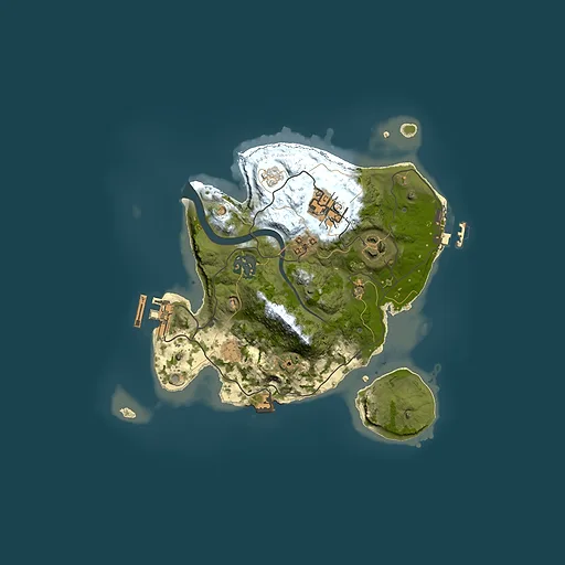 Rust map seed 809600598, 2500x2500m top-down preview