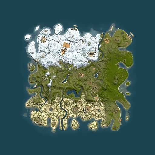 Rust map seed 112187050, 4500x4500m top-down preview