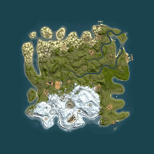Rust map seed 1337, 4000x4000m top-down preview
