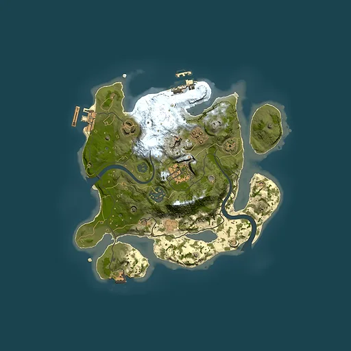 Rust map seed 314156263, 2500x2500m top-down preview