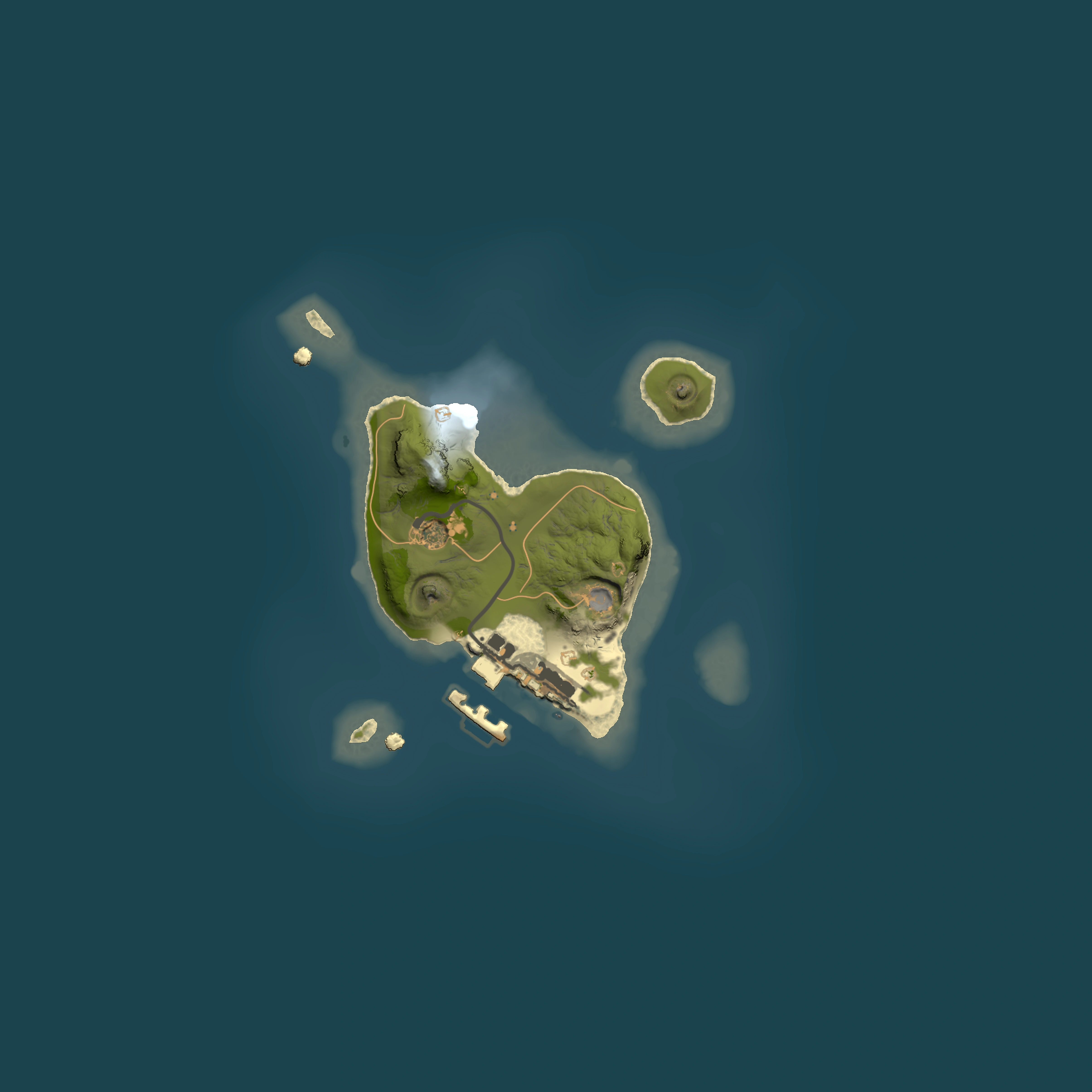 Full top-down render of Rust map seed 1289817613, 1500x1500m