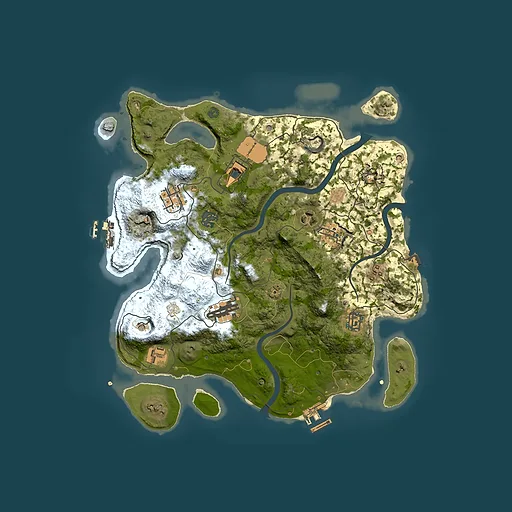 Rust map seed 654318911, 3500x3500m top-down preview