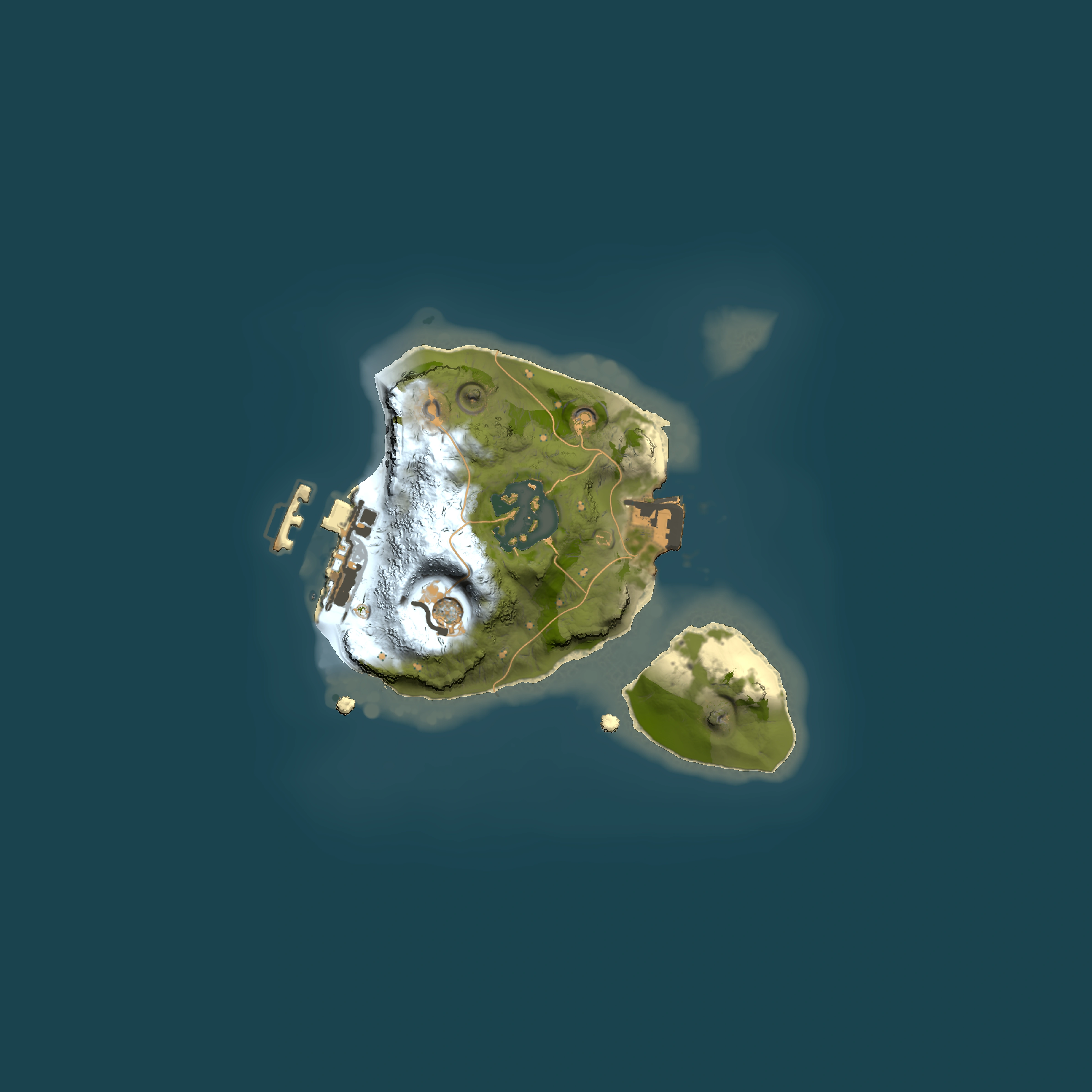 Full top-down render of Rust map seed 1130841852, 1500x1500m