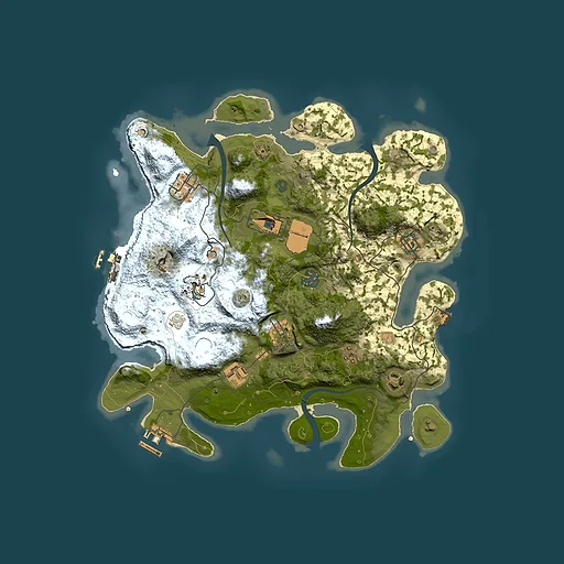 Rust map seed 209682846, 3500x3500m top-down preview