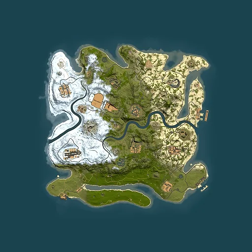 Rust map seed 1301773210, 3500x3500m top-down preview
