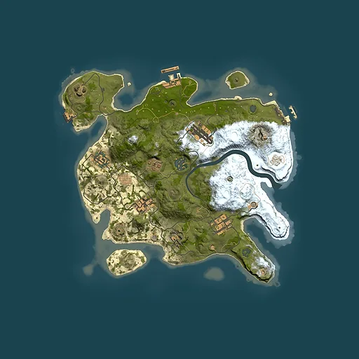 Rust map seed 1341205898, 3000x3000m top-down preview
