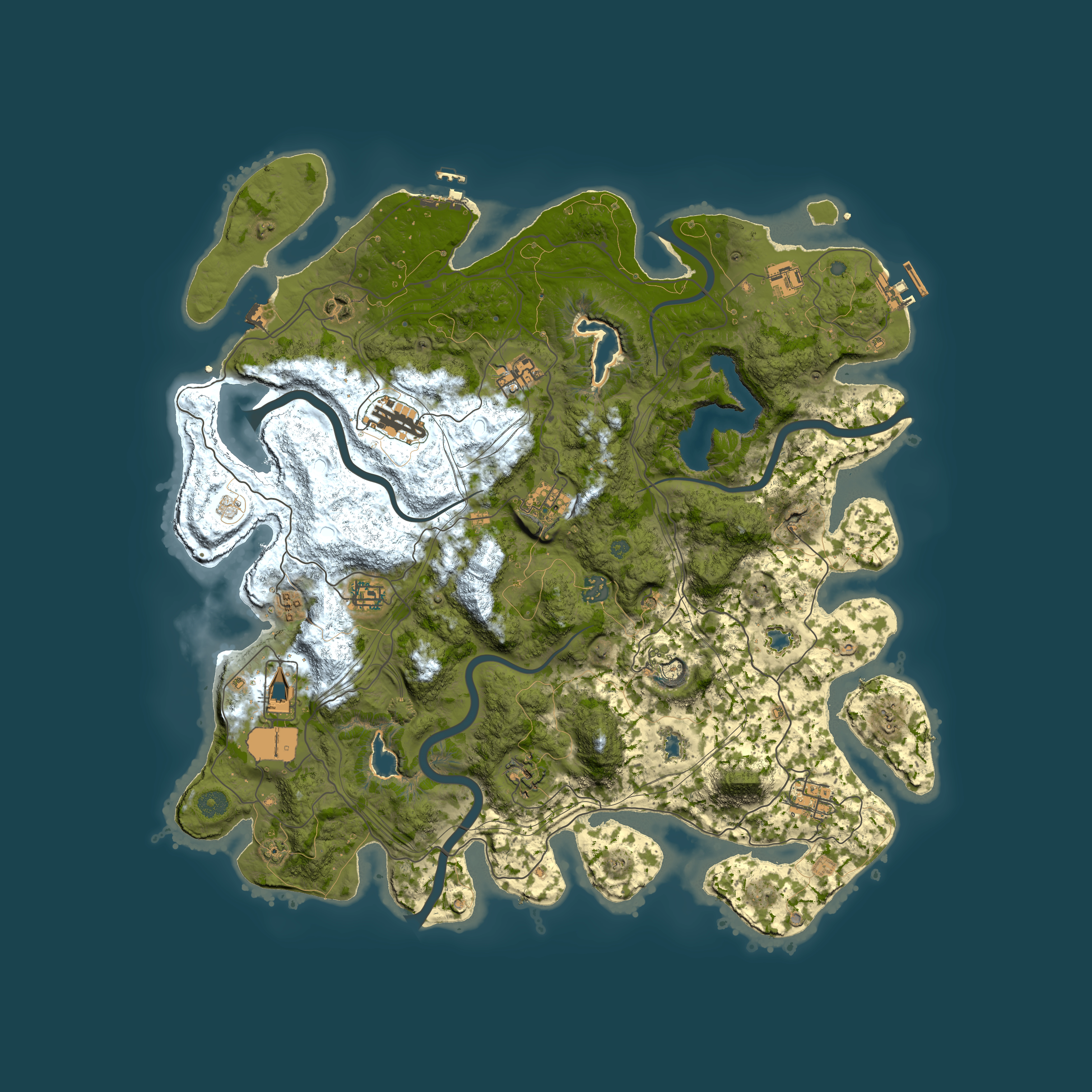 Full top-down render of Rust map seed 783985912, 4500x4500m
