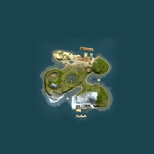 Rust map seed 701964428, 1500x1500m top-down preview