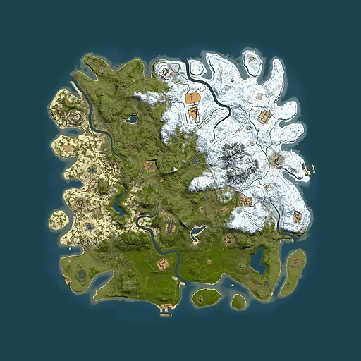 Rust map seed 703757957, 5000x5000m top-down preview