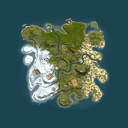 Rust map seed 1212920229, 3500x3500m top-down preview
