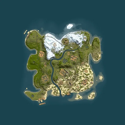 Rust map seed 1868179008, 3000x3000m top-down preview