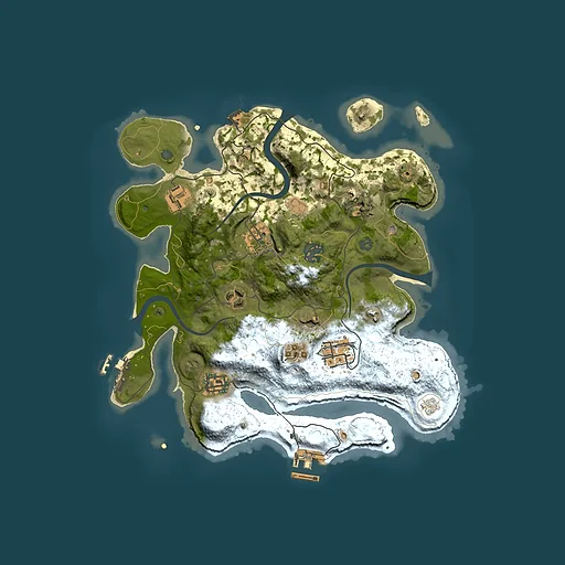 Rust map seed 1566210824, 3000x3000m top-down preview