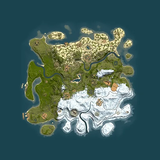 Rust map seed 524711199, 4000x4000m top-down preview